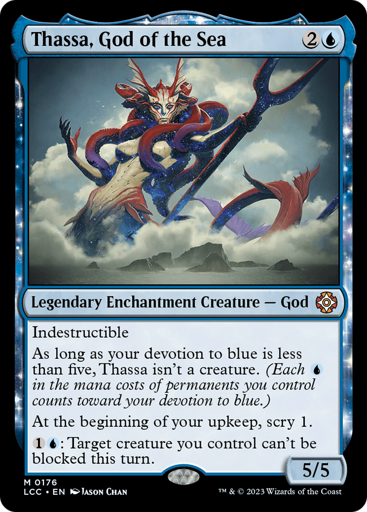 Thassa, God of the Sea (LCC-176) - The Lost Caverns of Ixalan Commander: (nyxtouched)