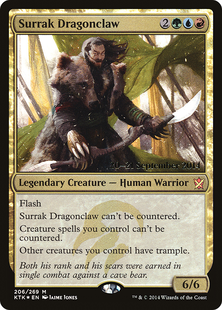 Surrak Dragonclaw (PKTK-206S) - Khans of Tarkir Promos Foil