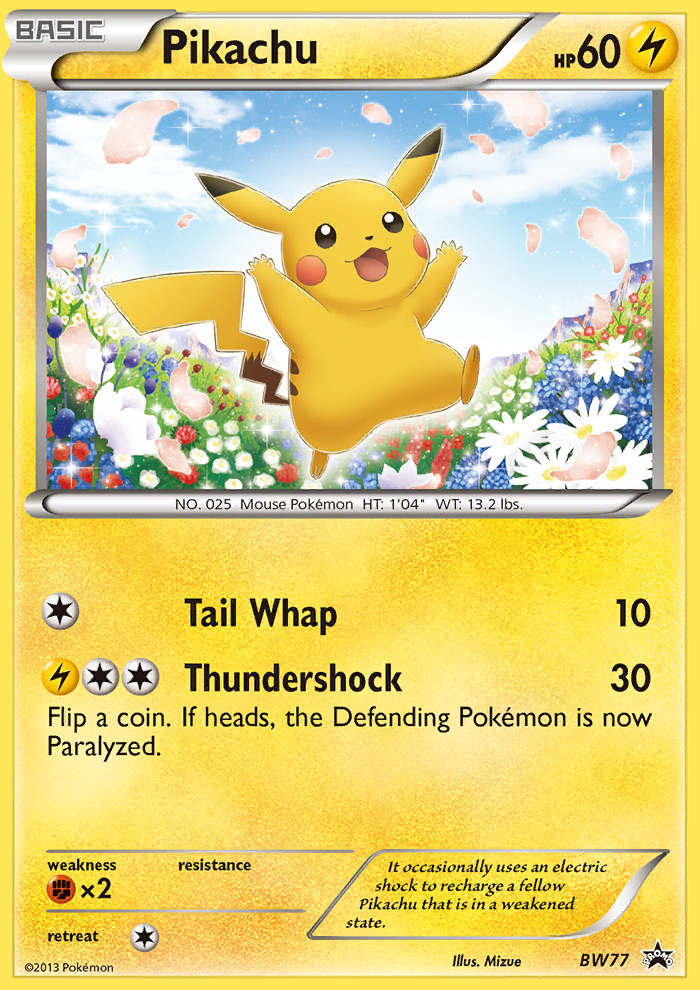 Pikachu BW77/101 - BW Black Star Promos