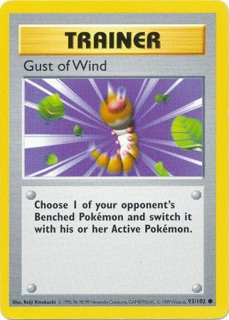 Gust of Wind 093/102 - Base Set Shadowless Unlimited - Common