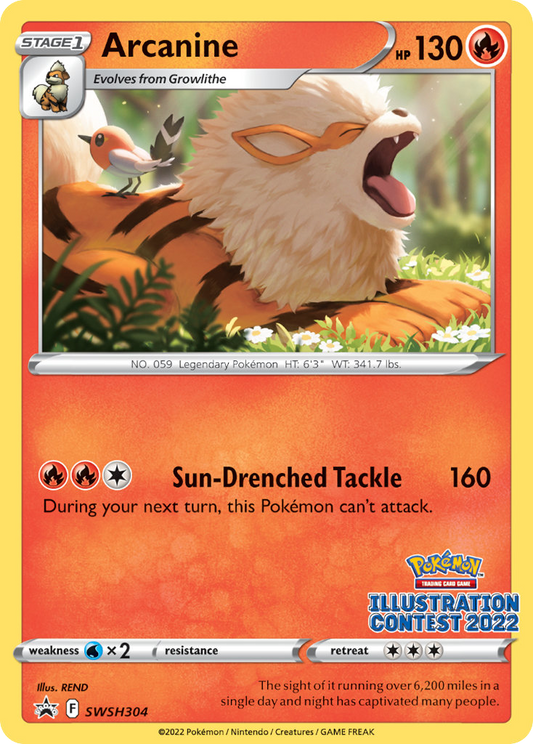 Arcanine SWSH304 - SWSH Black Star Promos Normal - Promo