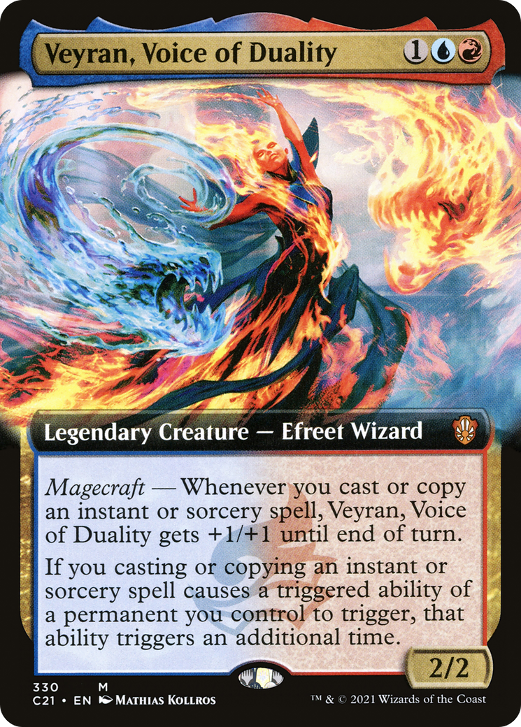 Veyran, Voice of Duality (C21-330) - Commander 2021: (Extended Art)