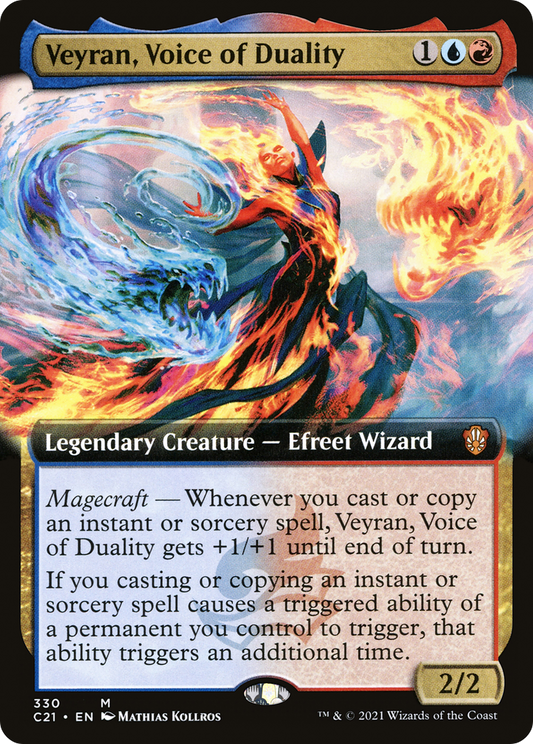 Veyran, Voice of Duality (C21-330) - Commander 2021: (Extended Art)