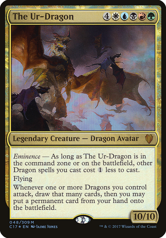 The Ur-Dragon (OC17-048) - Commander 2017 Oversized Foil