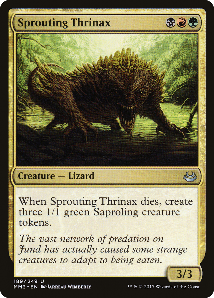 Sprouting Thrinax  (MM3-189) - Modern Masters 2017 Foil