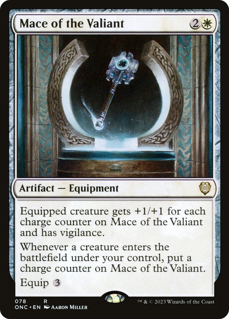 Mace of the Valiant (ONC-078) - Phyrexia: All Will Be One Commander