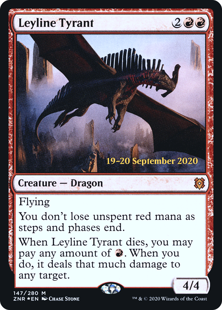 Leyline Tyrant (PRE-147S) - Zendikar Rising Promos (Prerelease) Foil