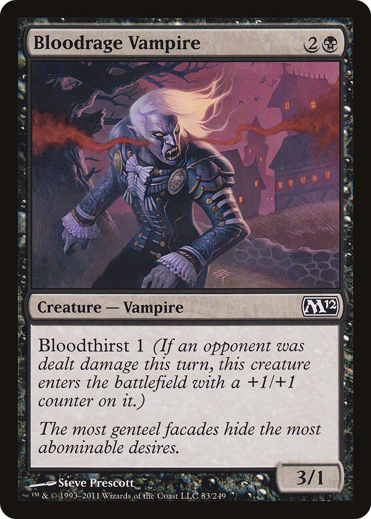 Bloodrage Vampire (M12-083) - Magic 2012