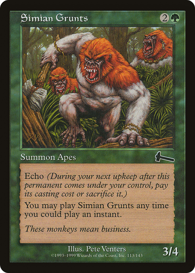 Simian Grunts (ULG-113) - Urza's Legacy Foil