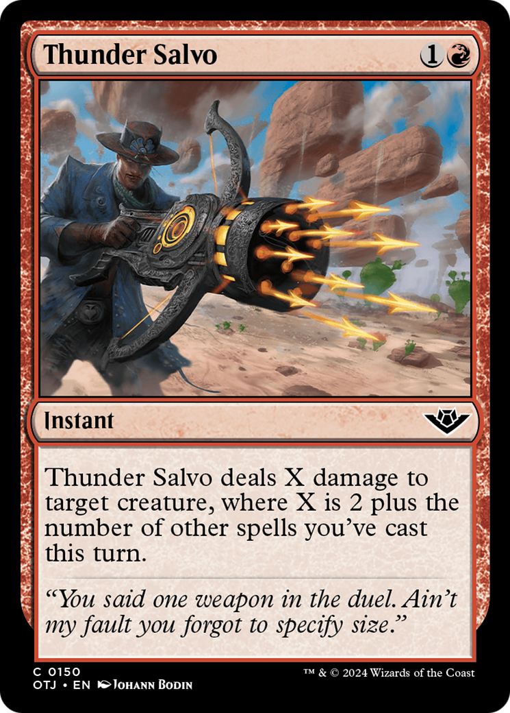 Thunder Salvo (OTJ-150) - Outlaws of Thunder Junction Foil