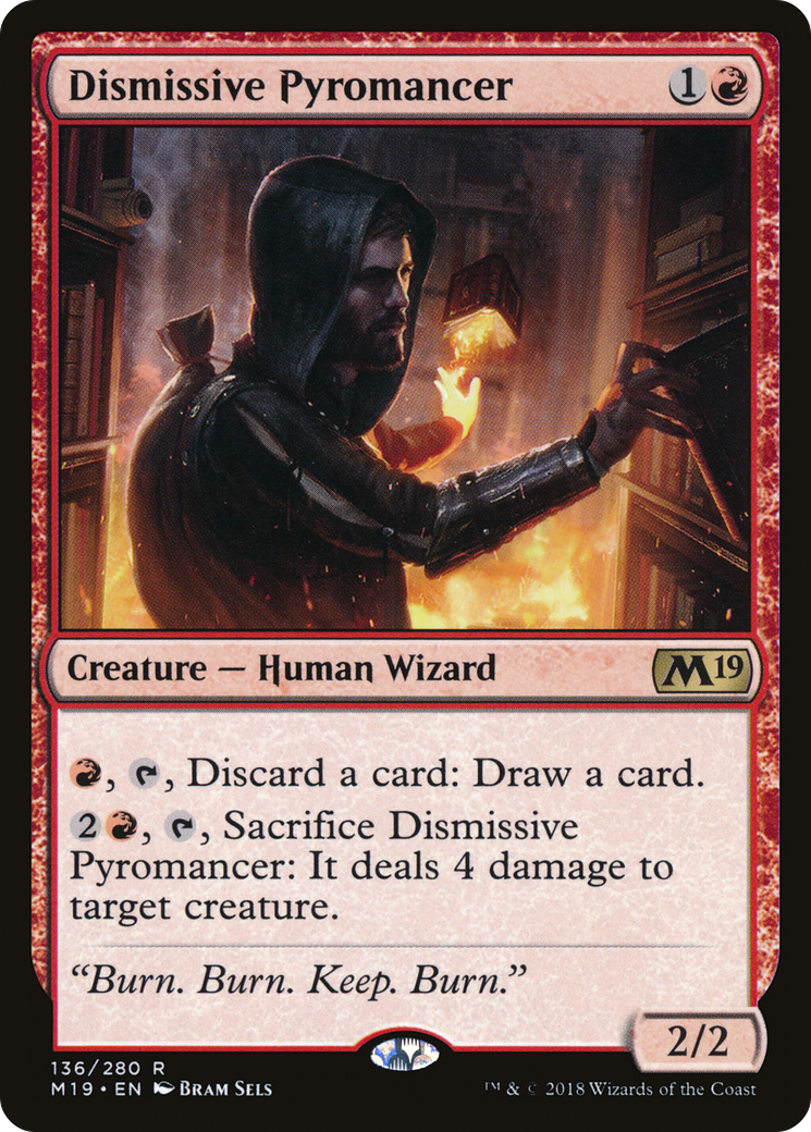 Dismissive Pyromancer (M19-136) - Core Set 2019