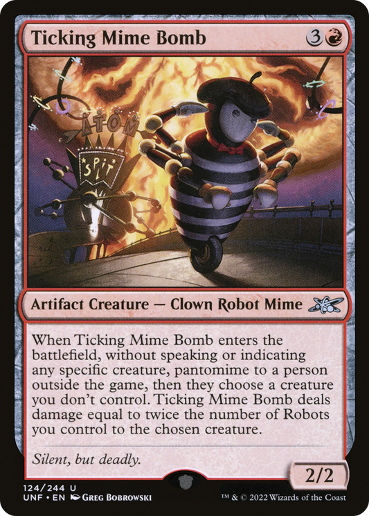 Ticking Mime Bomb (UNF-124) - Unfinity Foil