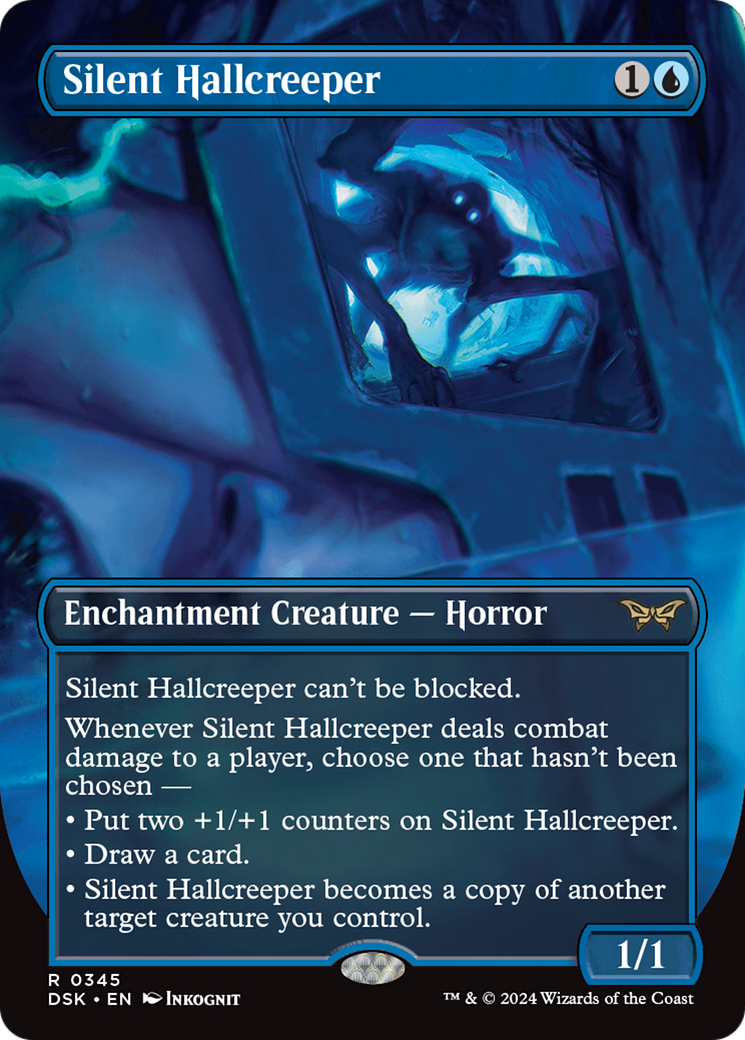 Silent Hallcreeper (Borderless) (DSK-345) - Duskmourn: House of Horror (Borderless)