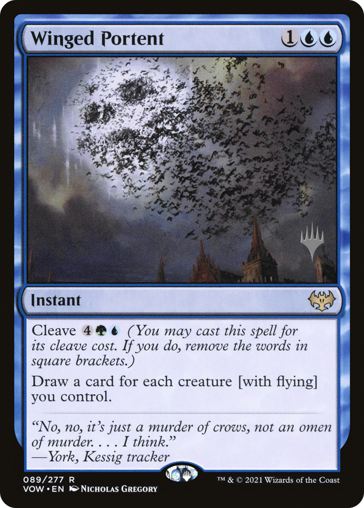 Winged Portent (PVOW-89P) - Innistrad: Crimson Vow Promos