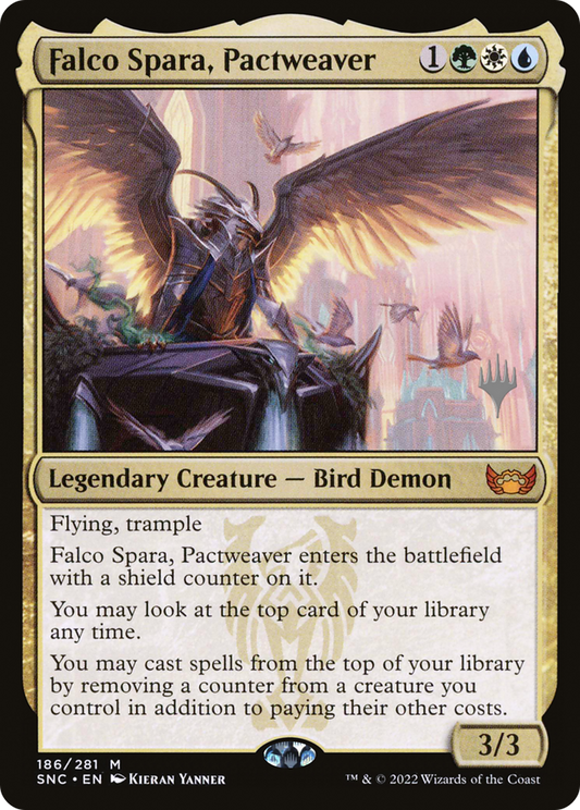 Falco Spara, Pactweaver (PSNC-186P) - Streets of New Capenna Promos