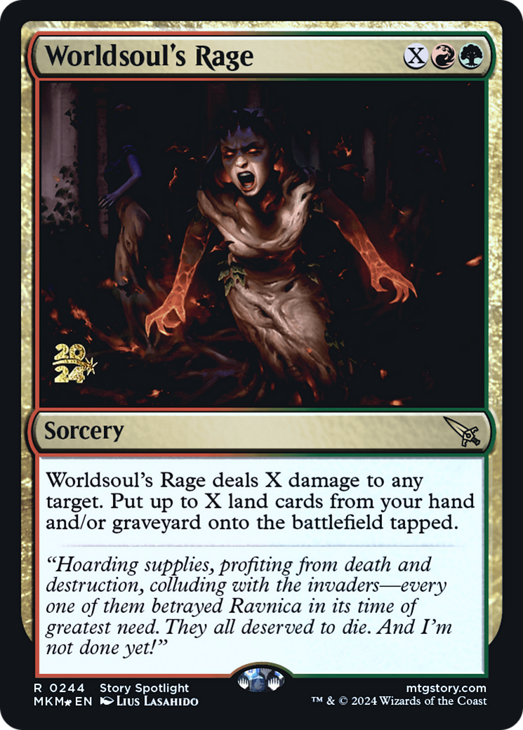 Worldsoul's Rage (PMKM-244S) - Murders at Karlov Manor Promos Foil