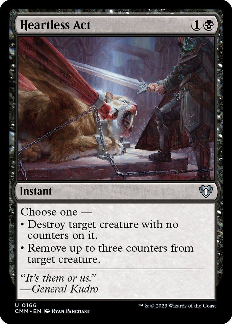 Heartless Act (CMM-166) - Commander Masters Foil