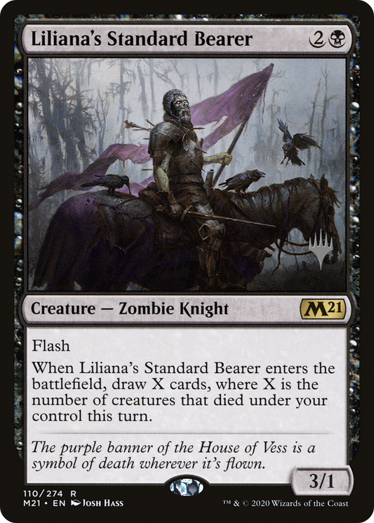 Liliana's Standard Bearer (PPM21-110P) - Core Set 2021 Promos (Promo Pack)