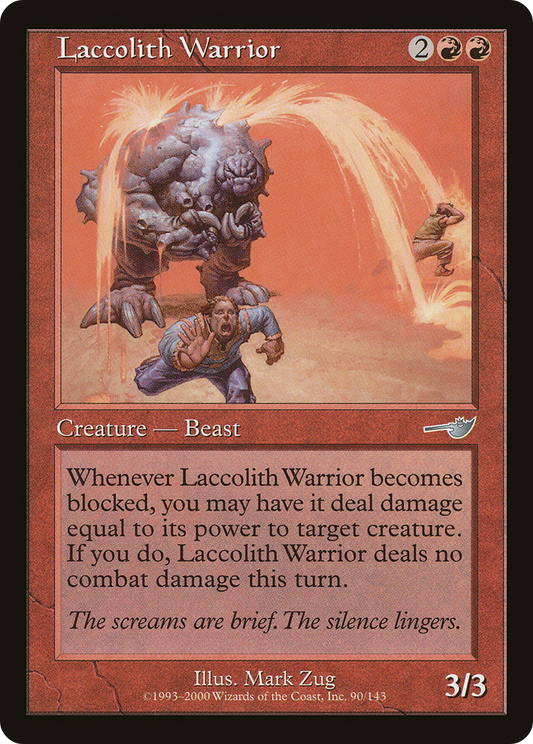 Laccolith Warrior (NEM-090) - Nemesis Foil