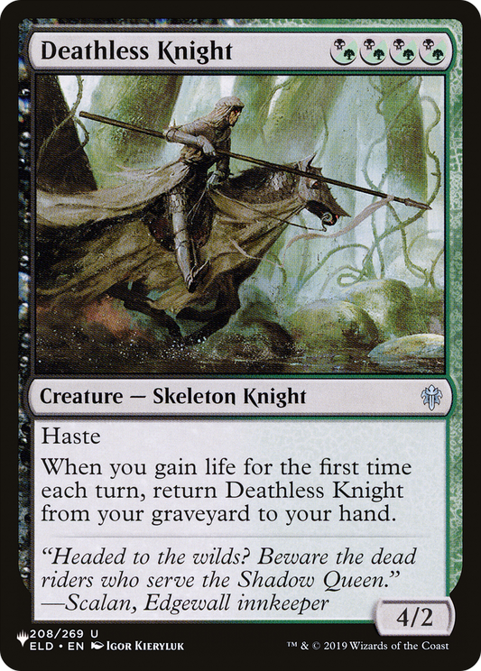 Deathless Knight (LIST-ELD-208) - The List