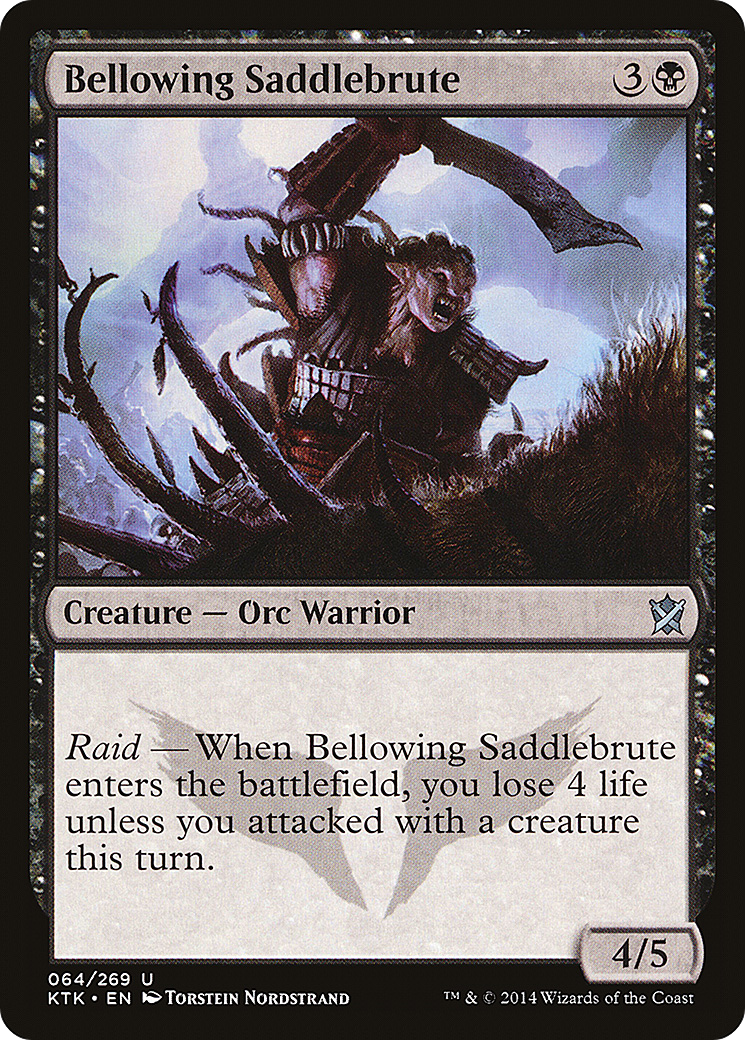 Bellowing Saddlebrute (KTK-064) - Khans of Tarkir Foil