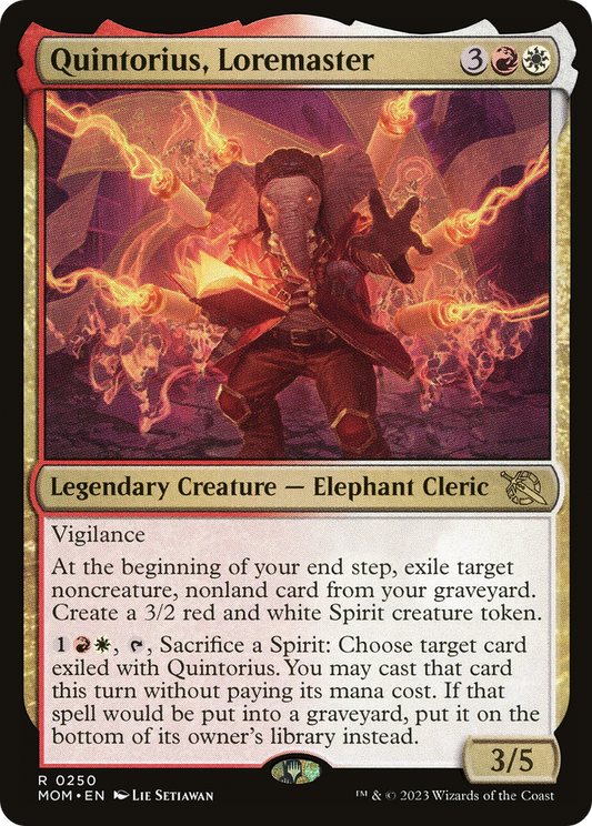 Quintorius, Loremaster (MOM-250) - March of the Machine Foil