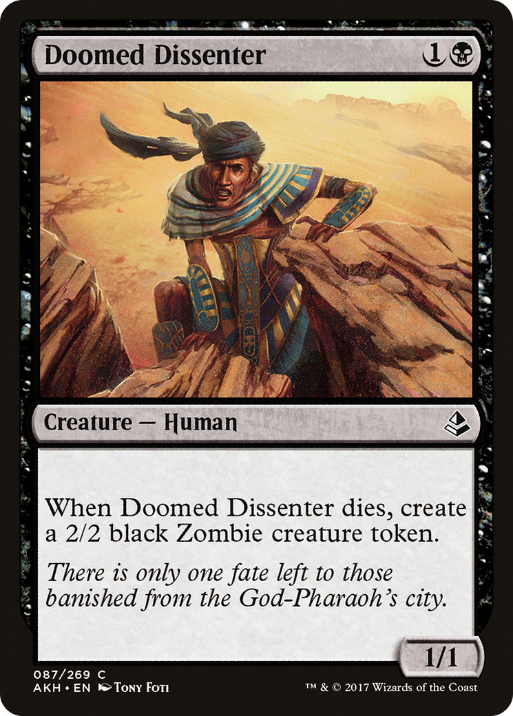 Doomed Dissenter (AKH-087) - Amonkhet Foil