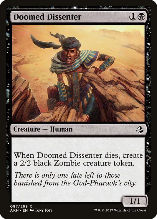 Doomed Dissenter (AKH-087) - Amonkhet Foil