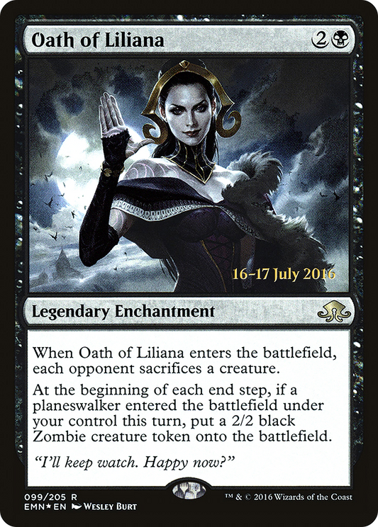 Oath of Liliana (PEMN-99S) - Eldritch Moon Promos Foil