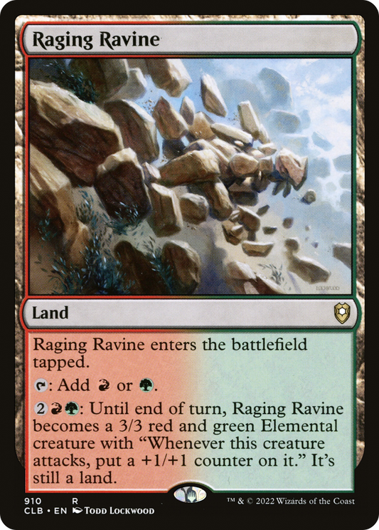 Raging Ravine (CLB-910) - Commander Legends: Battle for Baldur's Gate