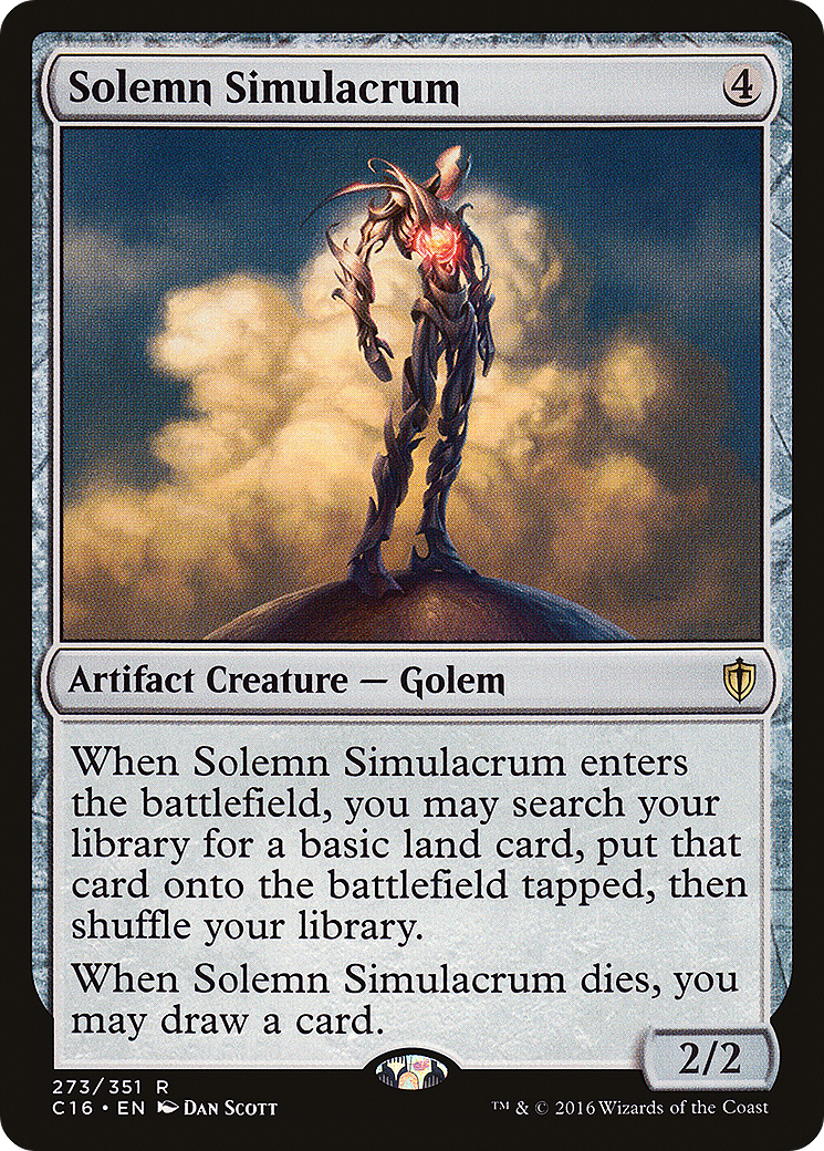 Solemn Simulacrum (C16-273) - Commander 2016