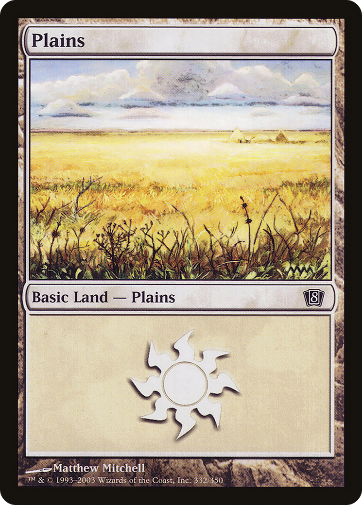 Plains (8ED-332★) - Eighth Edition Foil