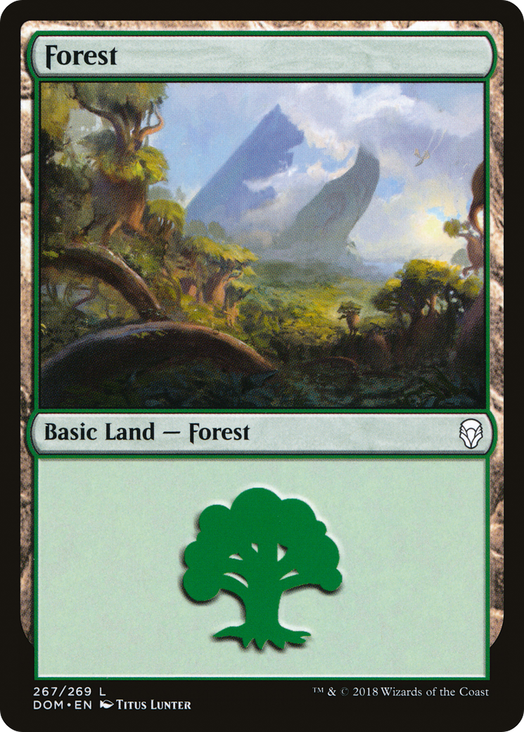 Forest (DOM-267) - Dominaria Foil