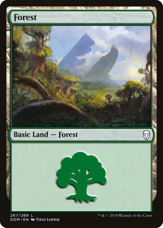 Forest (DOM-267) - Dominaria Foil