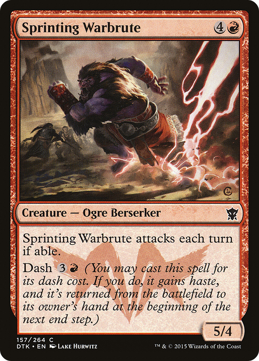 Sprinting Warbrute (DTK-157) - Dragons of Tarkir Foil