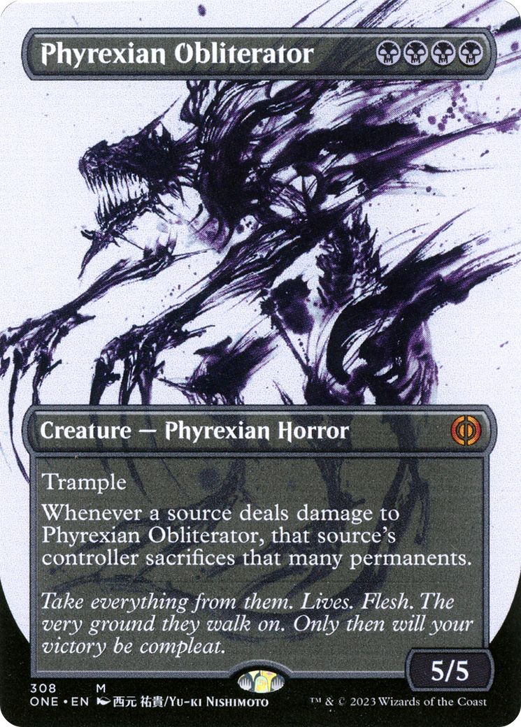 Phyrexian Obliterator (ONE-308) - Phyrexia: All Will Be One: (Showcase) (Borderless)