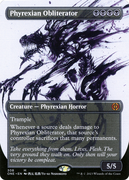 Phyrexian Obliterator (ONE-308) - Phyrexia: All Will Be One: (Showcase) (Borderless)