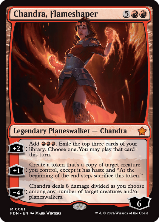 Chandra, Flameshaper (FDN-081) - Foundations Foil