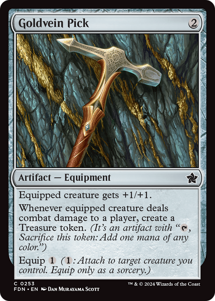 Goldvein Pick (FDN-253) - Foundations Foil