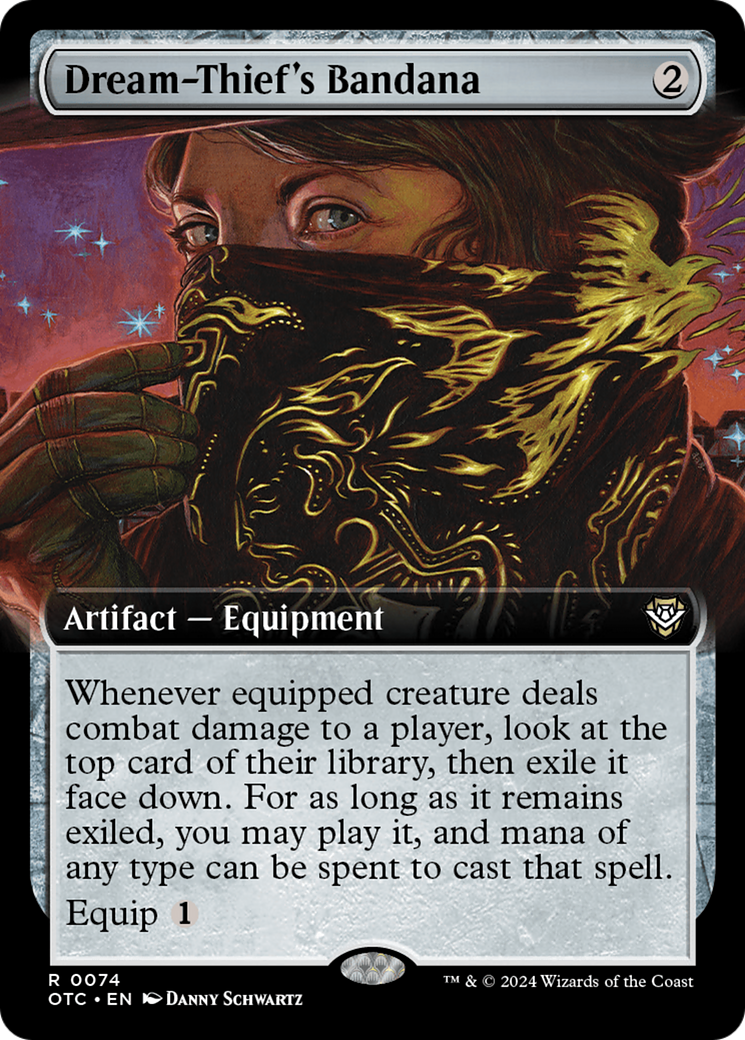 Dream-Thief's Bandana (OTC-074) - Outlaws of Thunder Junction Commander: (Extended Art) Foil