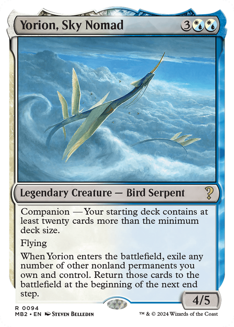 Yorion, Sky Nomad (MB2-094) - Mystery Booster 2: (companion)