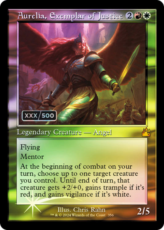 Aurelia, Exemplar of Justice (RVR-356Z) - Ravnica Remastered Foil