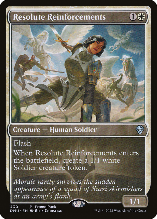 Resolute Reinforcements (DMU-430) - Dominaria United Foil