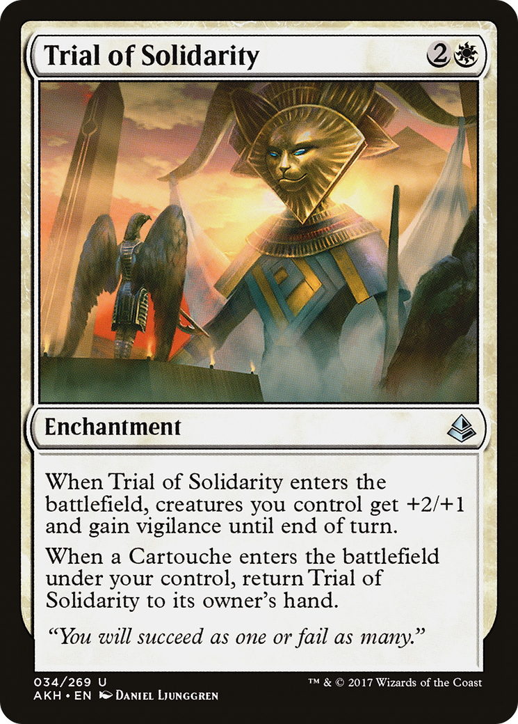 Trial of Solidarity (AKH-034) - Amonkhet Foil