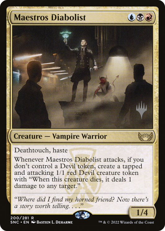 Maestros Diabolist  (PPSNC-200P) - Streets of New Capenna Promos (Promo Pack)