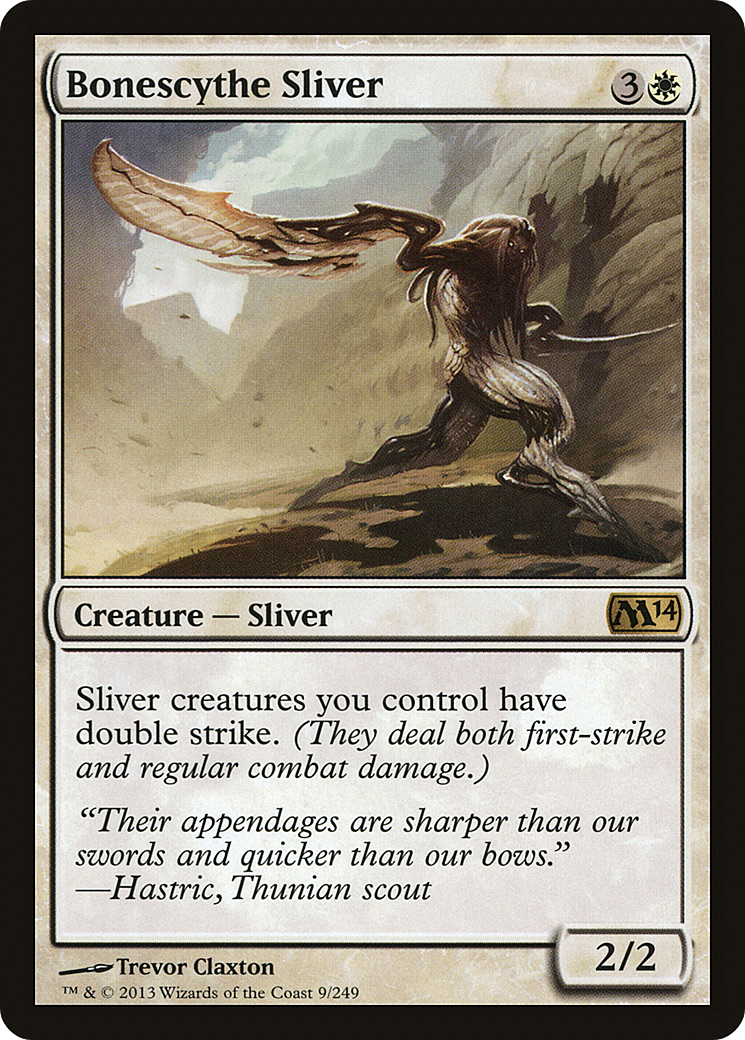 Bonescythe Sliver (M14-009) - Magic 2014 Foil