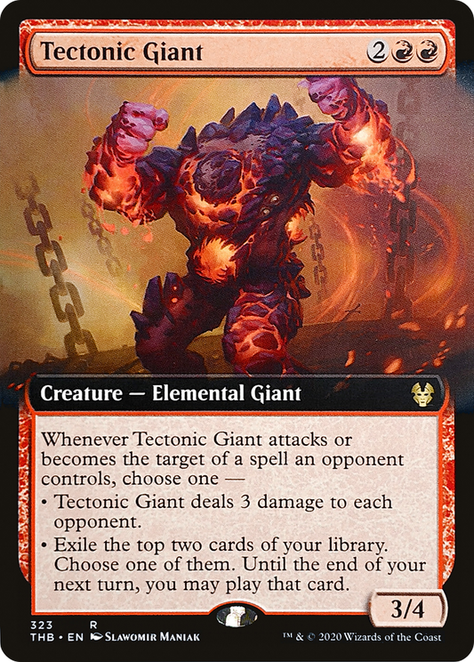 Tectonic Giant (THB-323) - Theros Beyond Death: (Extended Art)