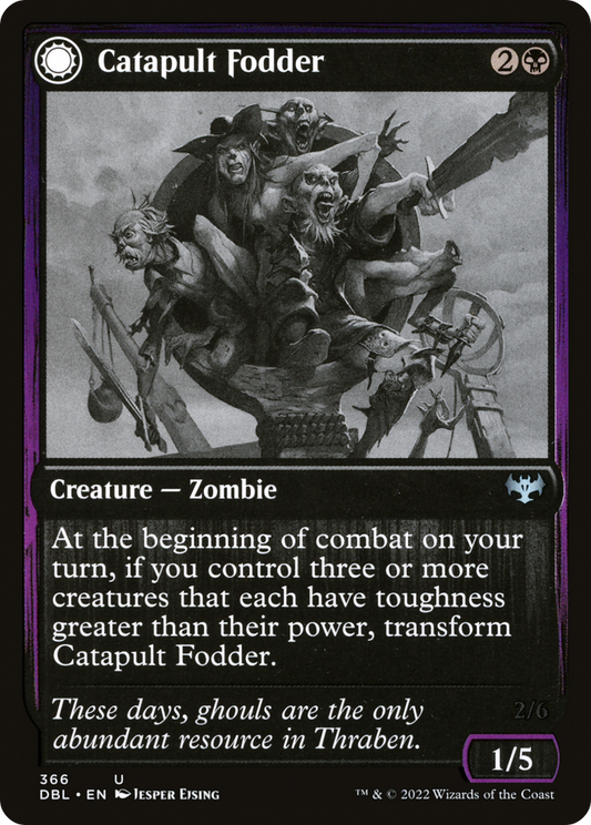 Catapult Fodder // Catapult Captain (DBL-366) - Innistrad: Double Feature: (Double Faced Transform)