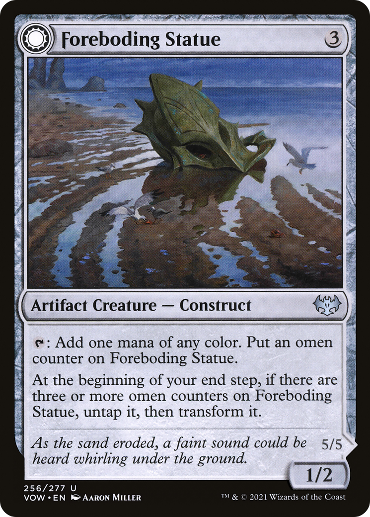 Foreboding Statue // Forsaken Thresher (VOW-256) - Innistrad: Crimson Vow: (Double Faced Transform) Foil