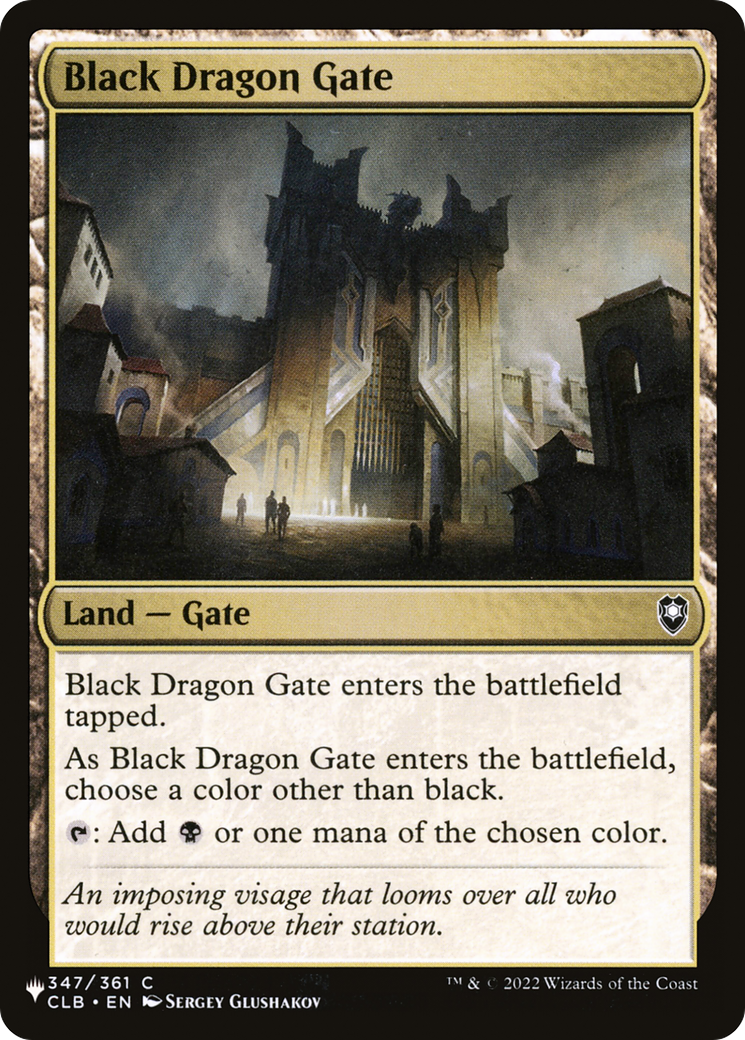 Black Dragon Gate (LIST-CLB-347) - The List